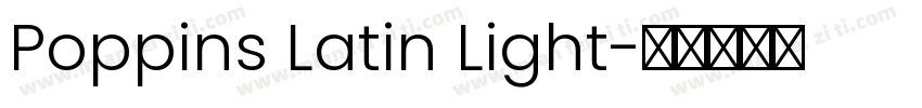 Poppins Latin Light字体转换